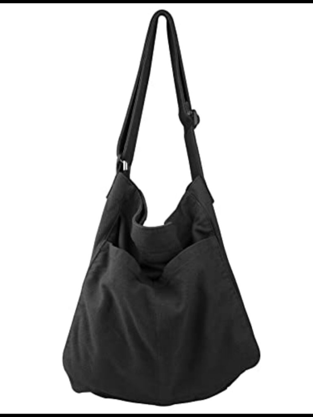 Canvas Hobo Crossbody Shoulder Tote Bag Multi-Pocket Casual Purse Messenger
